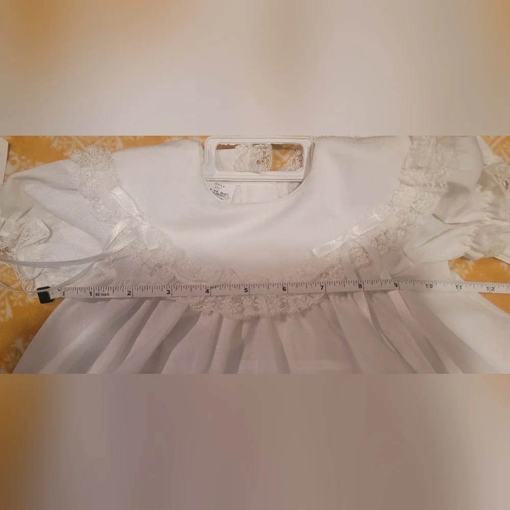 Vintage Mini World Inc Ruffle Tiered Apron Dress girls x2 (S & M)